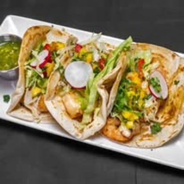 Mango Shrimp Tacos.
