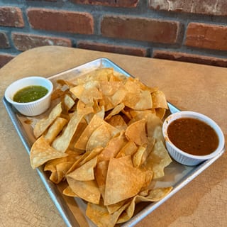 Homemade Tortilla Chips and Salsa